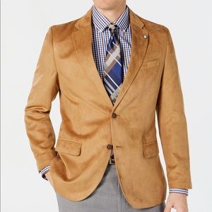 Nautica Men’s Modern-Fit Faux Suede Sport Coat 42R